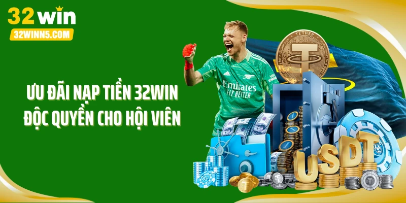Ưu đãi nạp tiền 32WIN độc quyền cho hội viên